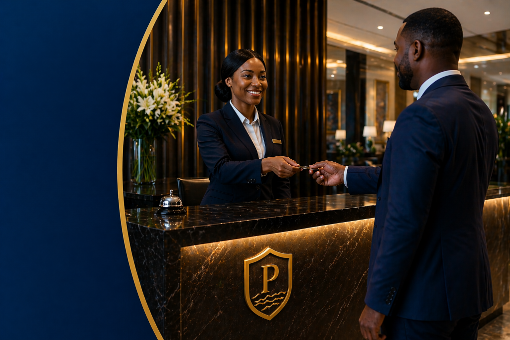 Luxury hotel reception